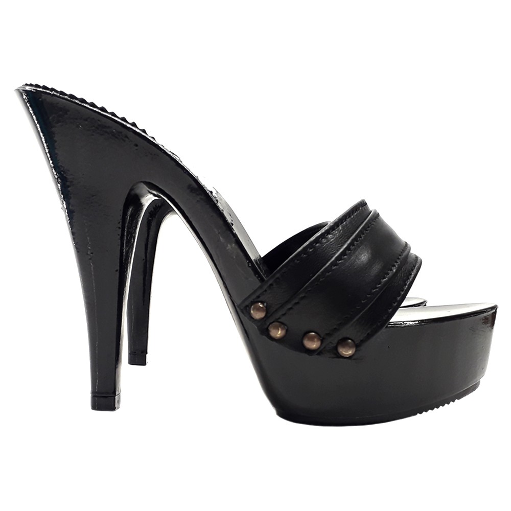 black heel clogs